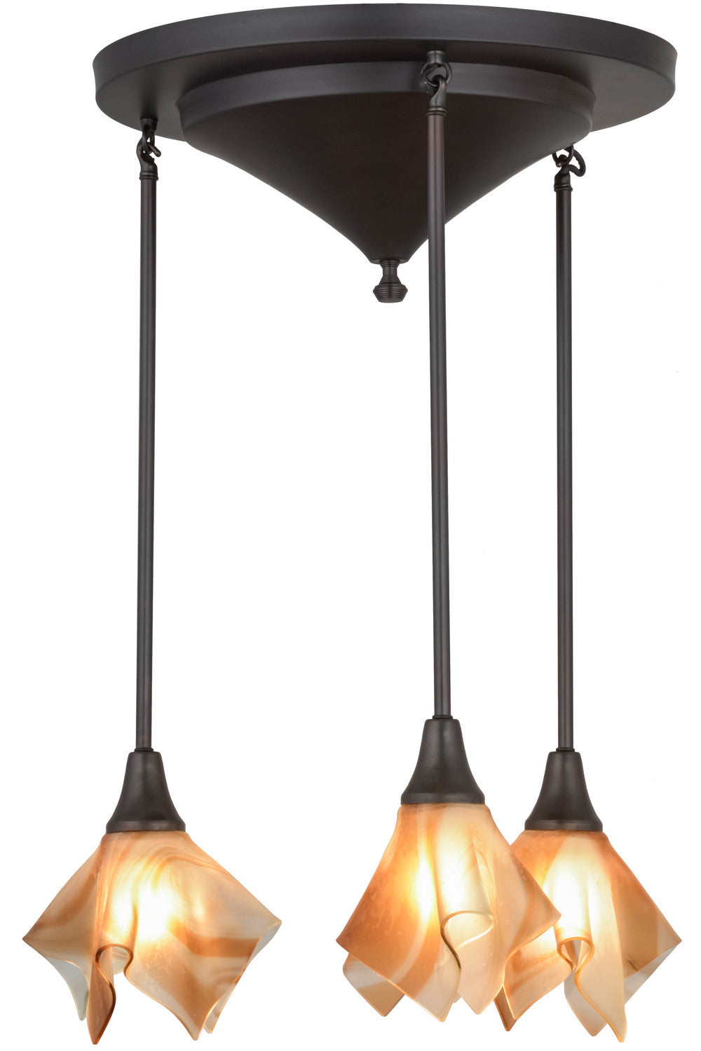 Meyda Tiffany Metro Fusion 73768 Pendant Light - Craftsman Brown