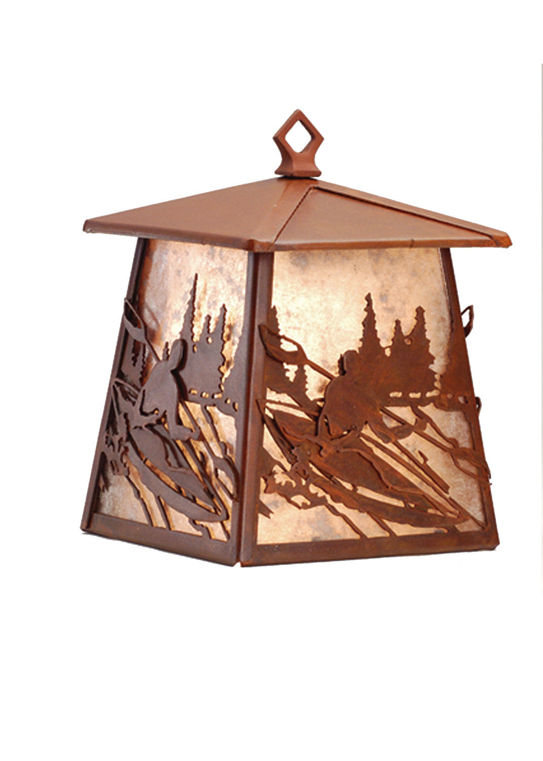 Meyda Tiffany Lighting 82656 White Water Kayak One Light Wall Sconce Outdoor Bronze / Dark