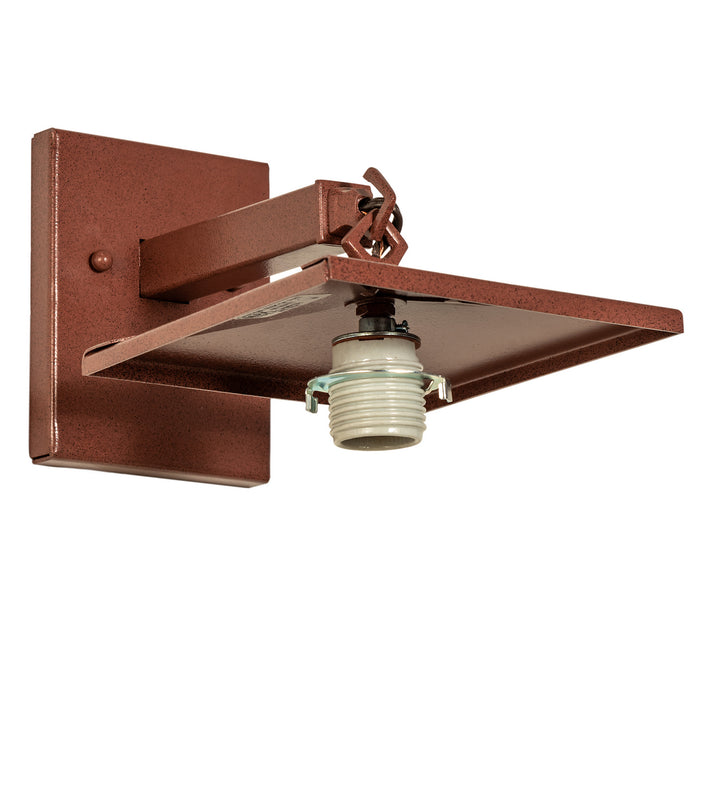 Meyda Tiffany Lighting 82663 Cowboy & Steer One Light Wall Sconce Outdoor Bronze / Dark