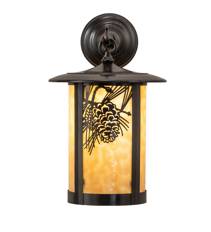 Meyda Tiffany Lighting 90973 Fulton One Light Wall Sconce Outdoor Bronze / Dark