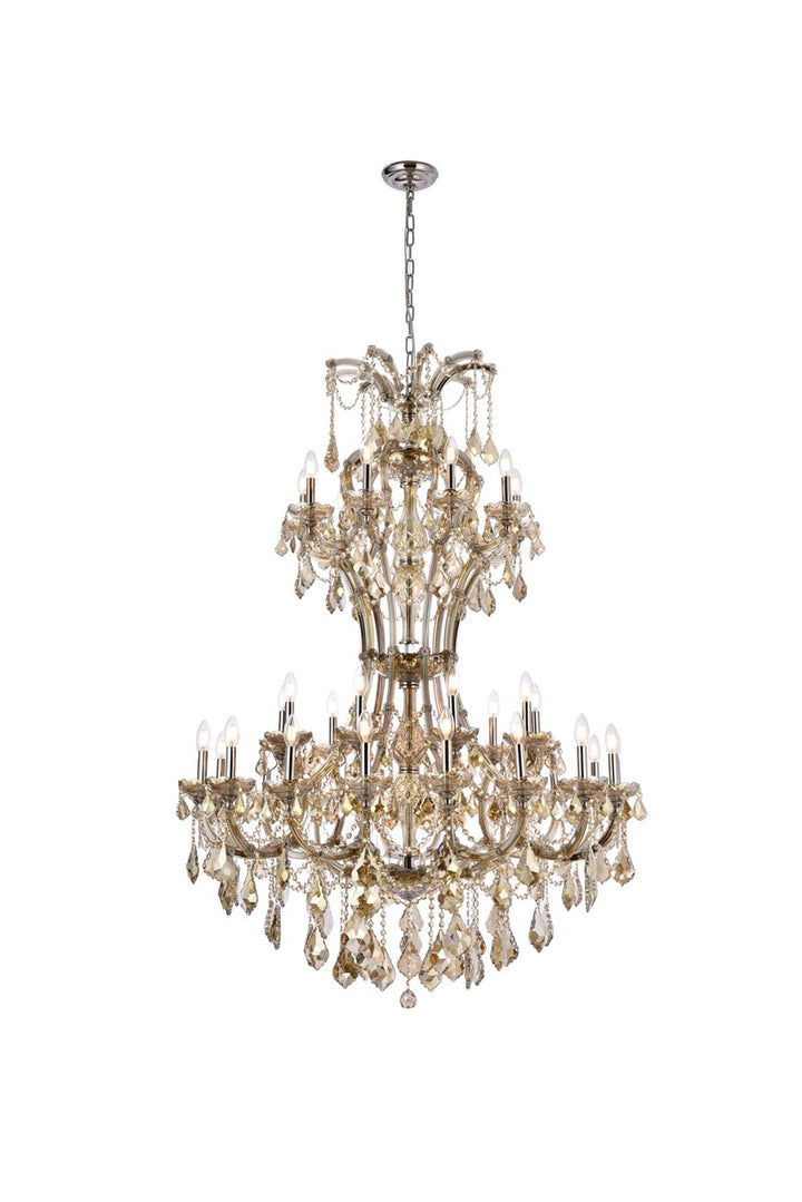 Elegant Maria Theresa 2800D46GT-GT/RC Chandelier Light - Golden Teak