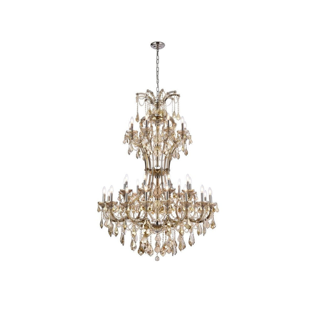 Elegant Maria Theresa 2800D46GT-GT/RC Chandelier Light - Golden Teak