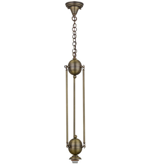 Meyda Tiffany Lighting 666611 Hyde Park One Light Pendant Hardware Utility Light Bronze / Dark