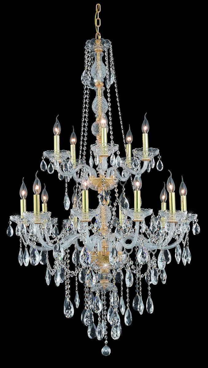 Elegant Verona 7915G33G/RC Chandelier Light - Gold