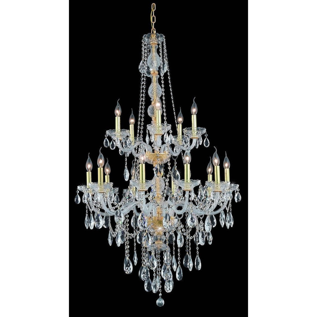 Elegant Verona 7915G33G/RC Chandelier Light - Gold