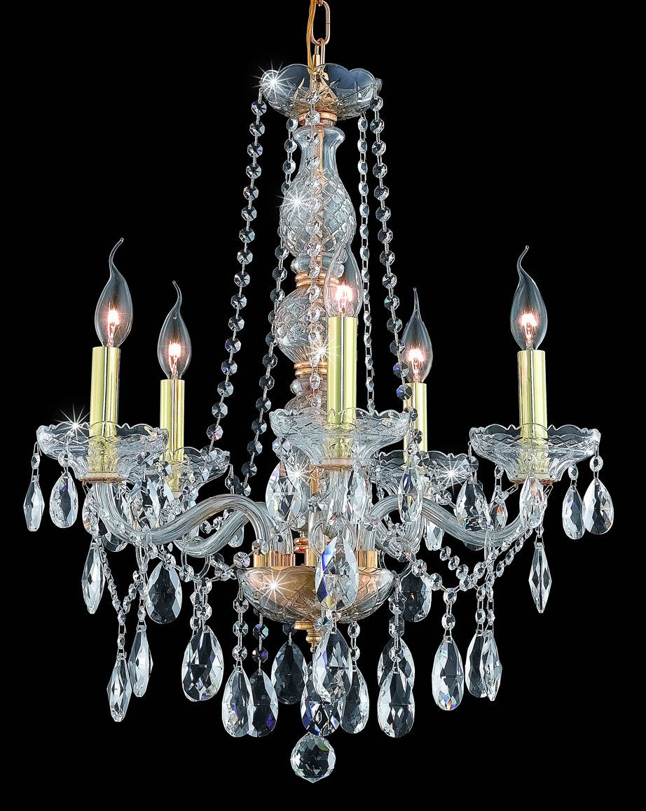 Elegant Verona 7955D21G/RC Chandelier Light - Gold