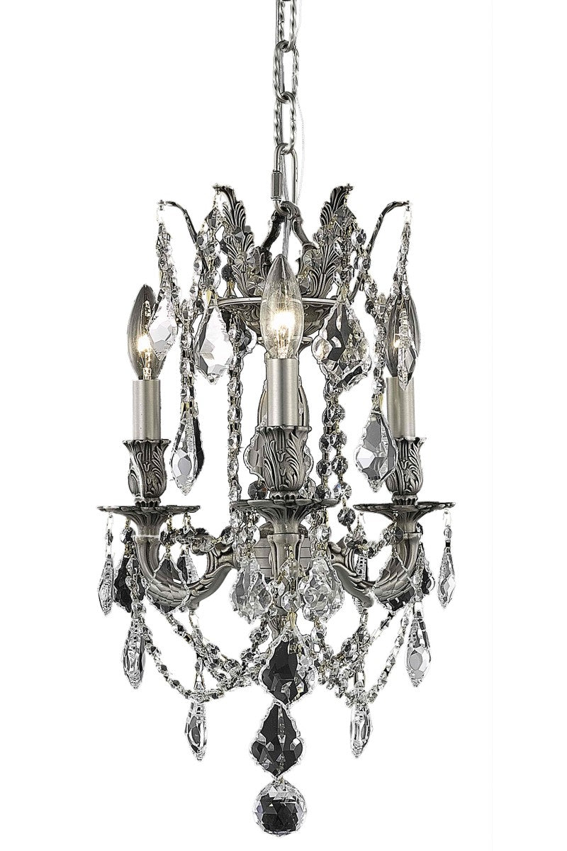 Elegant Rosalia 9203D13PW/RC Chandelier Light - Pewter