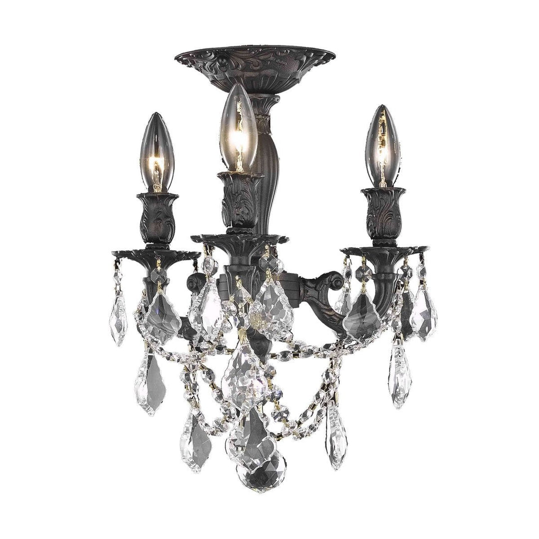 Elegant Rosalia 9203F13DB/RC Ceiling Light - Dark Bronze