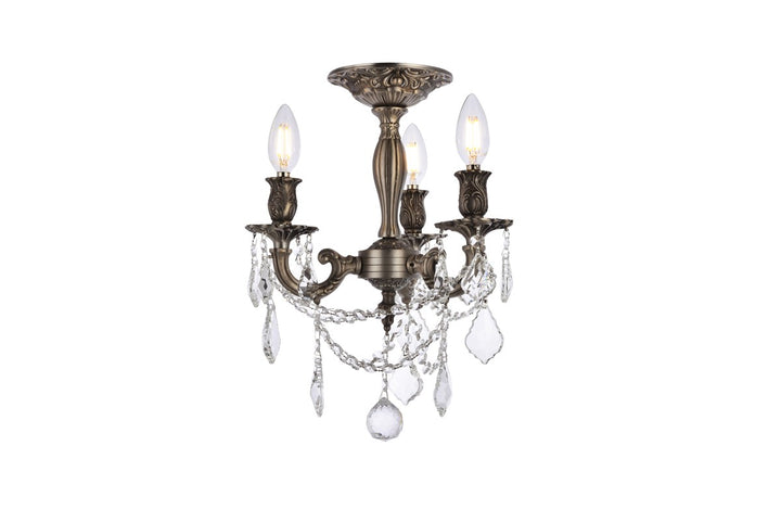 Elegant Rosalia 9203F13PW/RC Chandelier Light - Pewter