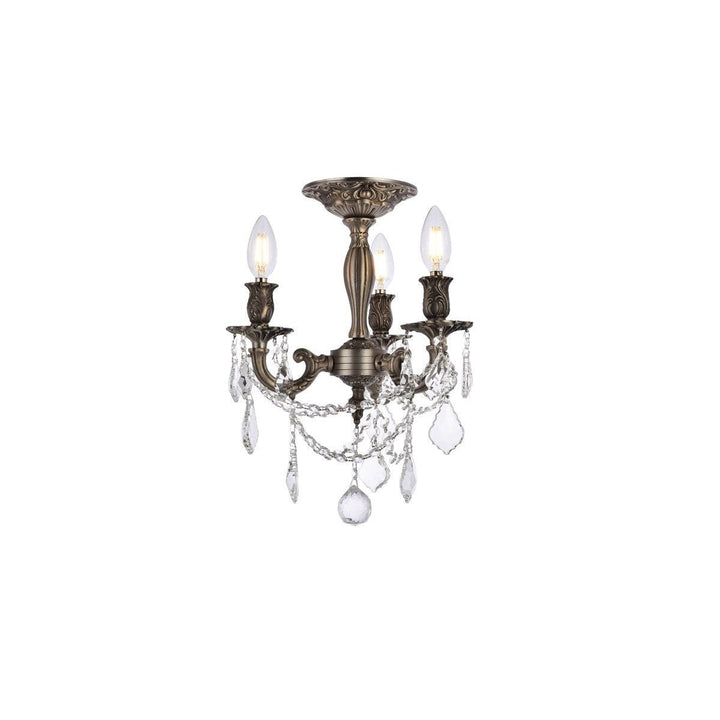 Elegant Rosalia 9203F13PW/RC Chandelier Light - Pewter