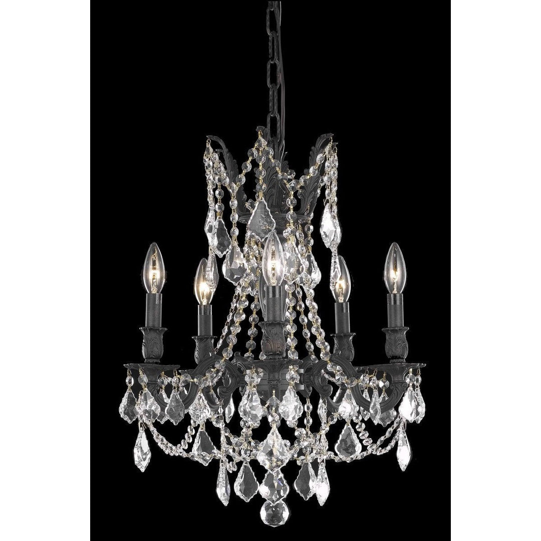 Elegant Rosalia 9205D18DB/RC Chandelier Light - Dark Bronze