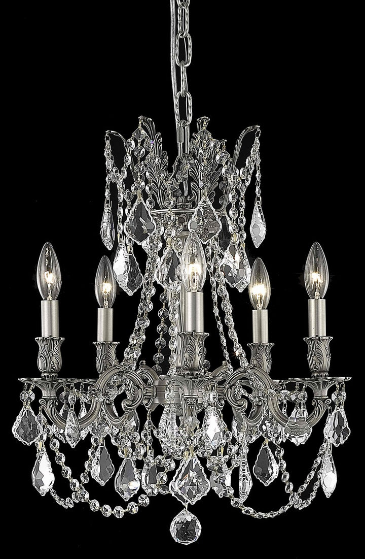 Elegant Rosalia 9205D18PW/RC Chandelier Light - Pewter