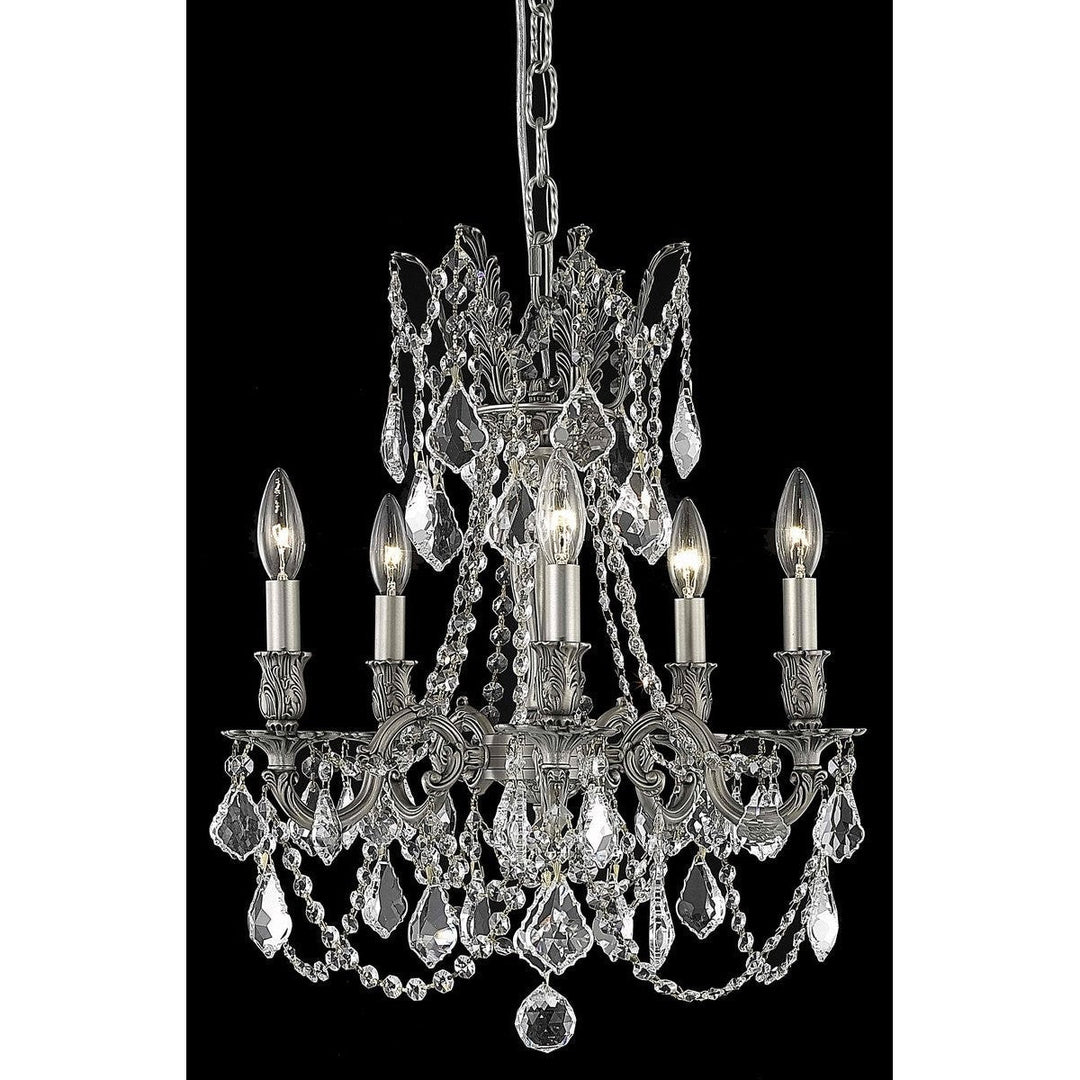 Elegant Rosalia 9205D18PW/RC Chandelier Light - Pewter