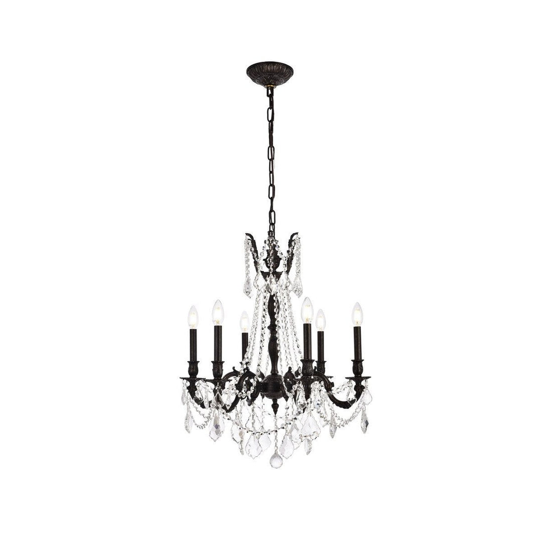 Elegant Rosalia 9206D23DB/RC Chandelier Light - Dark Bronze