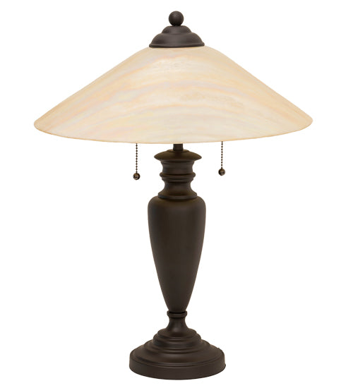 Meyda Tiffany Lighting 66753 Saturn Two Light Table Lamp Lamp Bronze / Dark