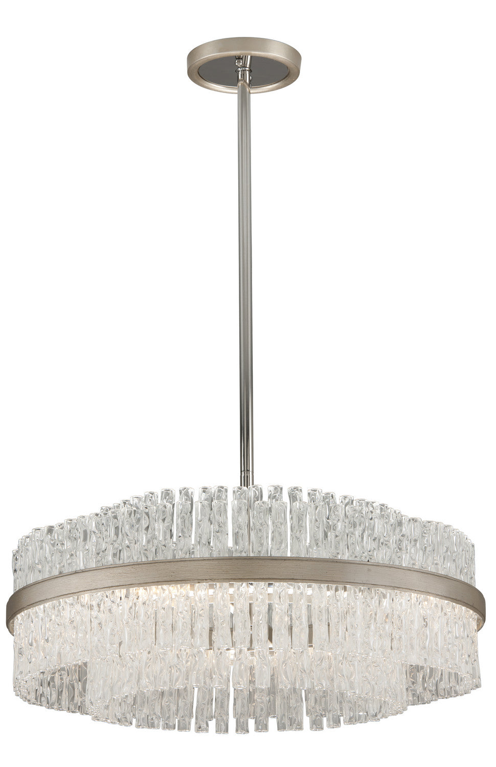 Corbett Chime 204-46-SL/SS Chandelier Light - Silver Leaf Polished Stainless