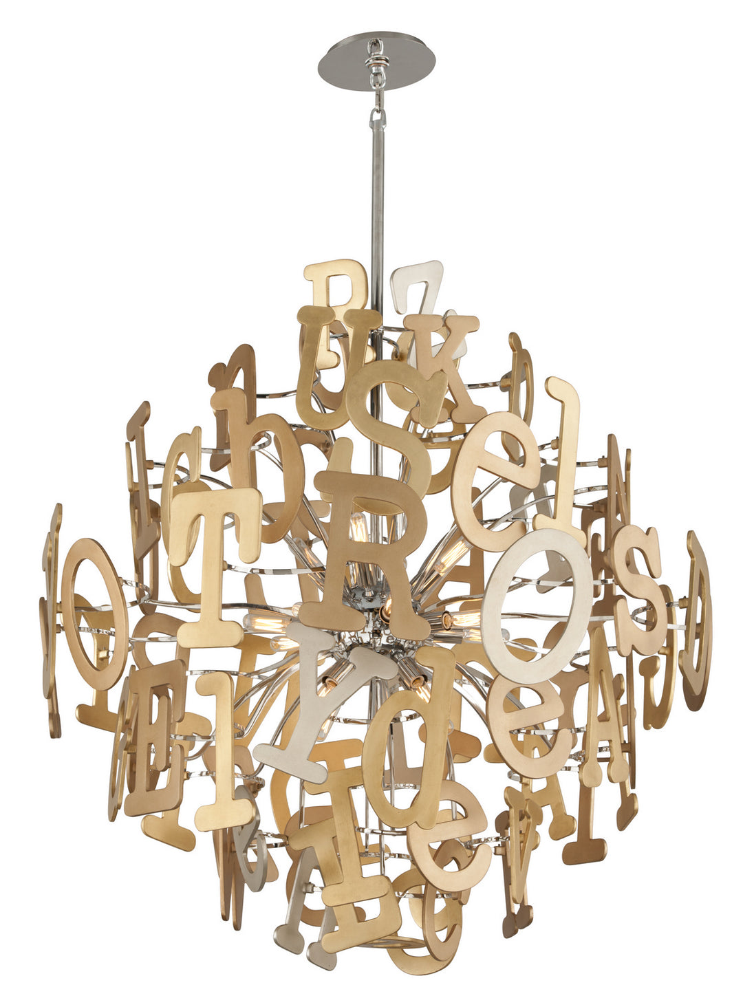 Corbett Media 208-412 Pendant Light - Multi-Leaf With Stainless
