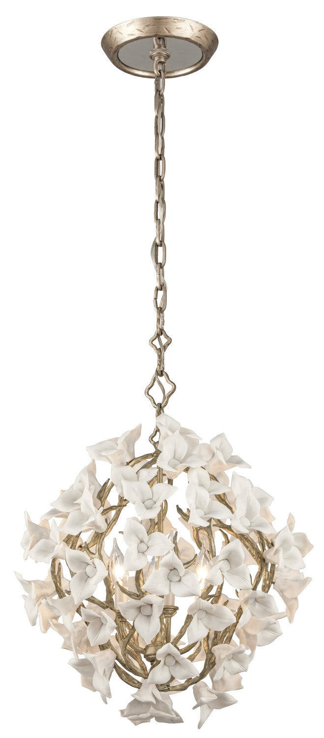 Corbett Lily 211-44-SGL Pendant Light - Enchanted Silver Leaf