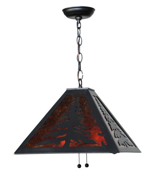 Meyda Tiffany Tall Pines 66895 Pendant Light - Craftsman Brown