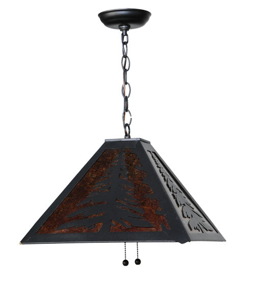 Meyda Tiffany Tall Pines 66895 Pendant Light - Craftsman Brown