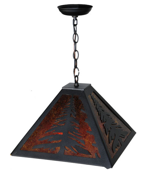 Meyda Tiffany Tall Pines 66895 Pendant Light - Craftsman Brown