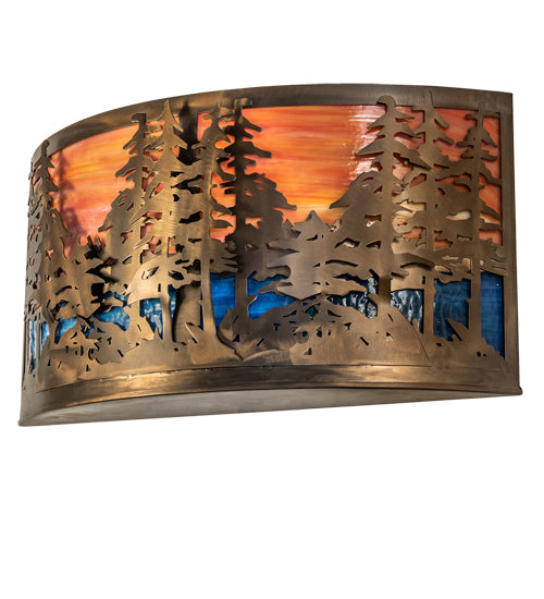 Meyda Tiffany Tall Pines 66935 Wall Light - Antique Copper