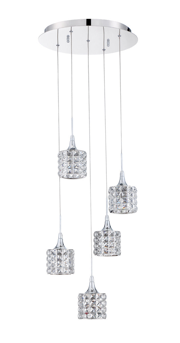 Kendal Lustra PF61-5LPA-CH Pendant Light - Chrome