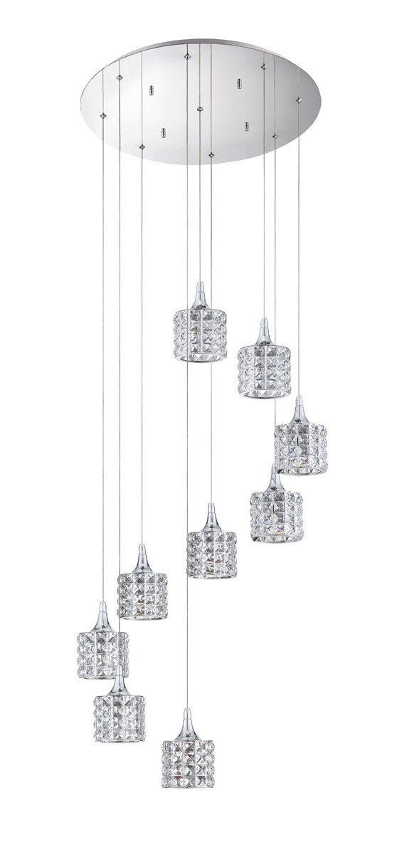 Kendal Lustra PF61-9LPA-CH Pendant Light - Chrome