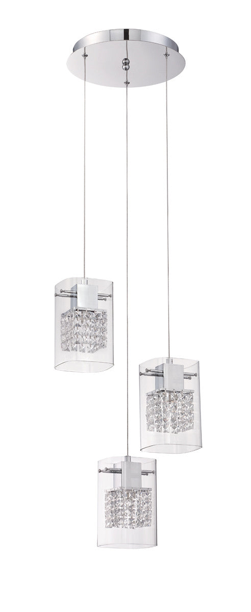 Kendal Politan PF63-3LPA-CH Pendant Light - Chrome