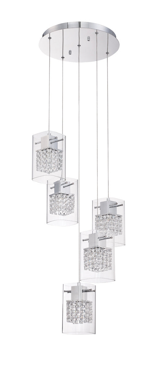 Kendal Politan PF63-5LPA-CH Pendant Light - Chrome