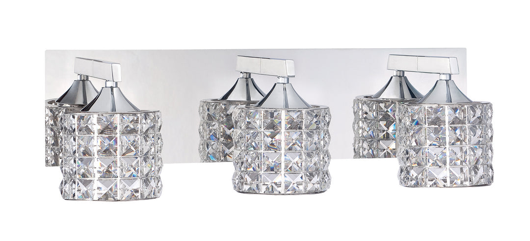 Kendal Lustra VF7100-3L-CH Bath Vanity Light 20 in. wide - Chrome