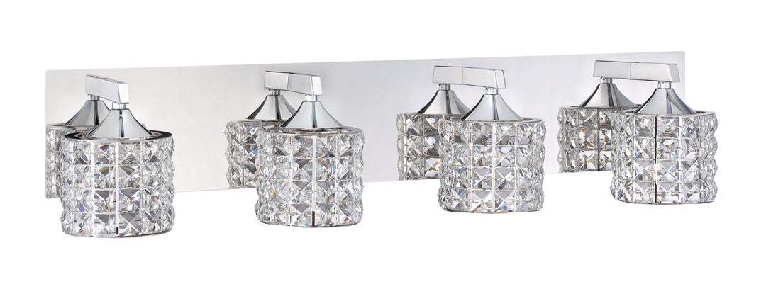 Kendal Lustra VF7100-4L-CH Bath Vanity Light 28 in. wide - Chrome