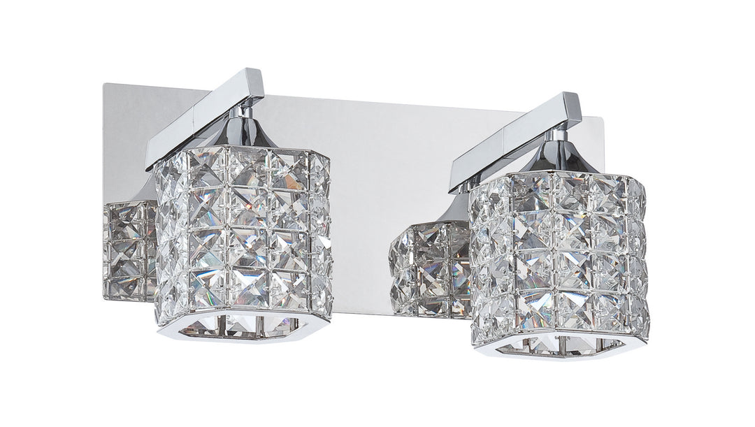 Kendal Shimera VF7200-2L-CH Bath Vanity Light 12 in. wide - Chrome