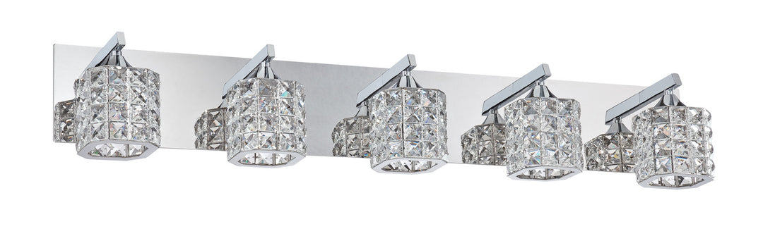Kendal Shimera VF7200-5L-CH Bath Vanity Light 36 in. wide - Chrome