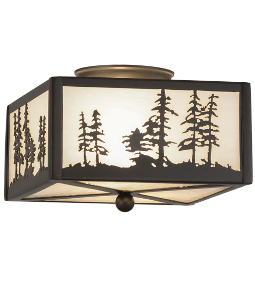 Meyda Tiffany Tall Pines 67341 Ceiling Light - Timeless Bronze