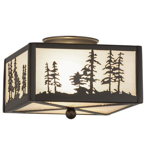 Meyda Tiffany Tall Pines 67341 Ceiling Light - Timeless Bronze