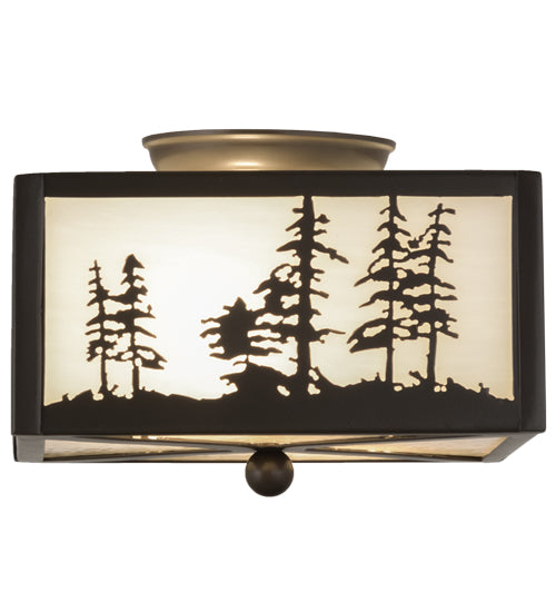 Meyda Tiffany Tall Pines 67341 Ceiling Light - Timeless Bronze