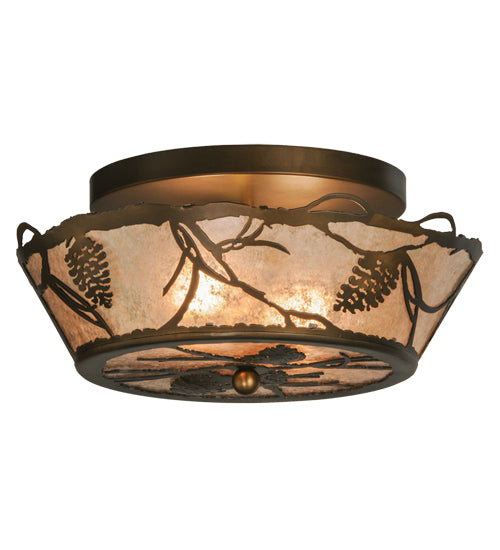 Meyda Tiffany Whispering Pines 67400 Ceiling Light - Antique Copper