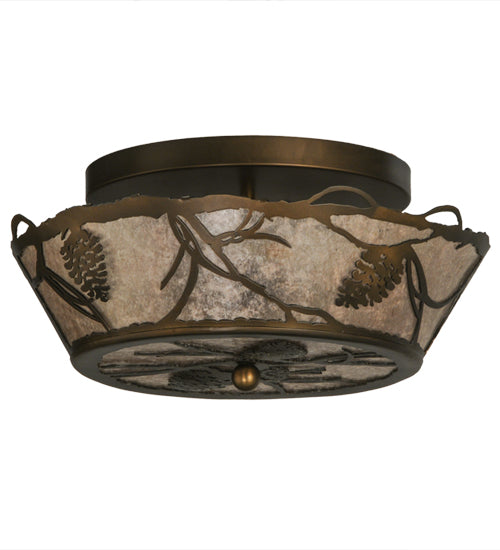 Meyda Tiffany Whispering Pines 67400 Ceiling Light - Antique Copper