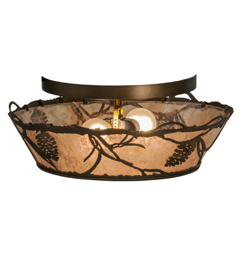 Meyda Tiffany Whispering Pines 67400 Ceiling Light - Antique Copper