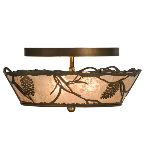 Meyda Tiffany Whispering Pines 67400 Ceiling Light - Antique Copper