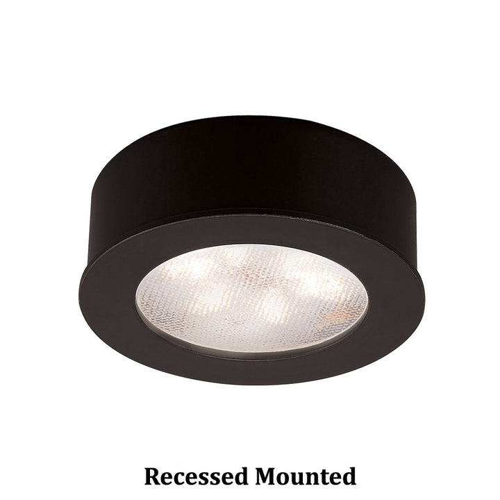 Wac Lighting HR-LED87-BK Modern Led Button Light Home Decor Black