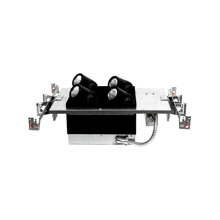 Wac Lighting MT4LD221NE-F27-BK  Precision Multiples Recessed Light Black
