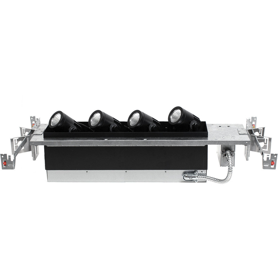 Wac Lighting MT4LD411NE-F27-BK  Precision Multiples Recessed Light Black
