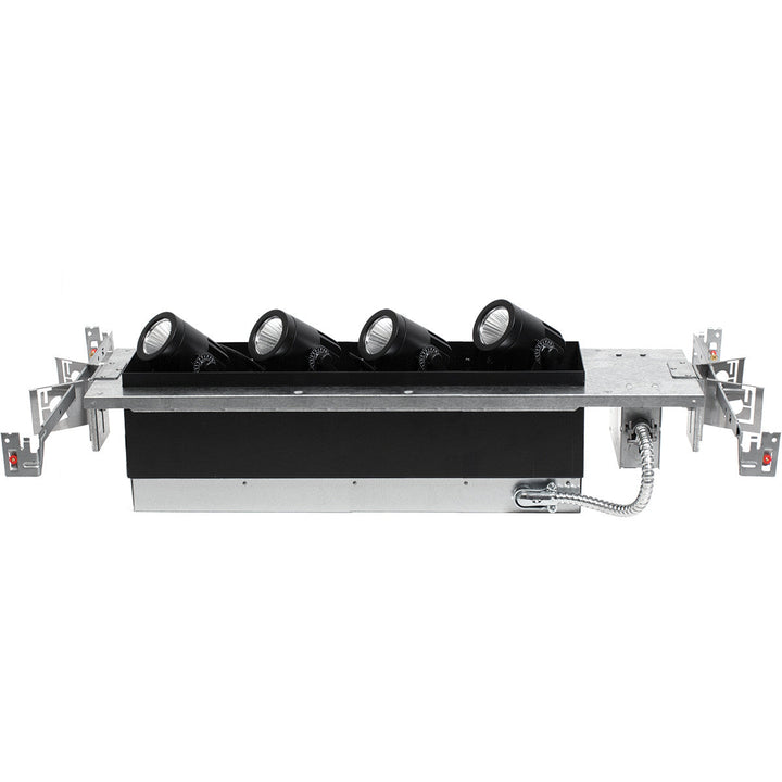 Wac Lighting MT4LD411NE-F27-BK  Precision Multiples Recessed Light Black