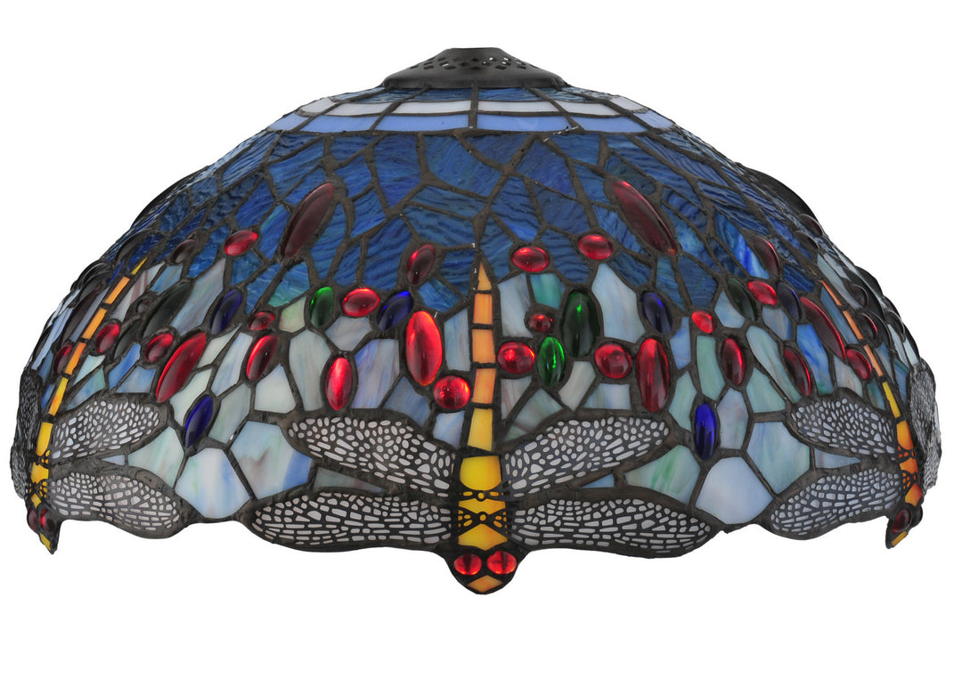 Meyda Tiffany Lighting 119649 Tiffany Hanginghead Dragonfly Shade Lamp Shade Multicolored