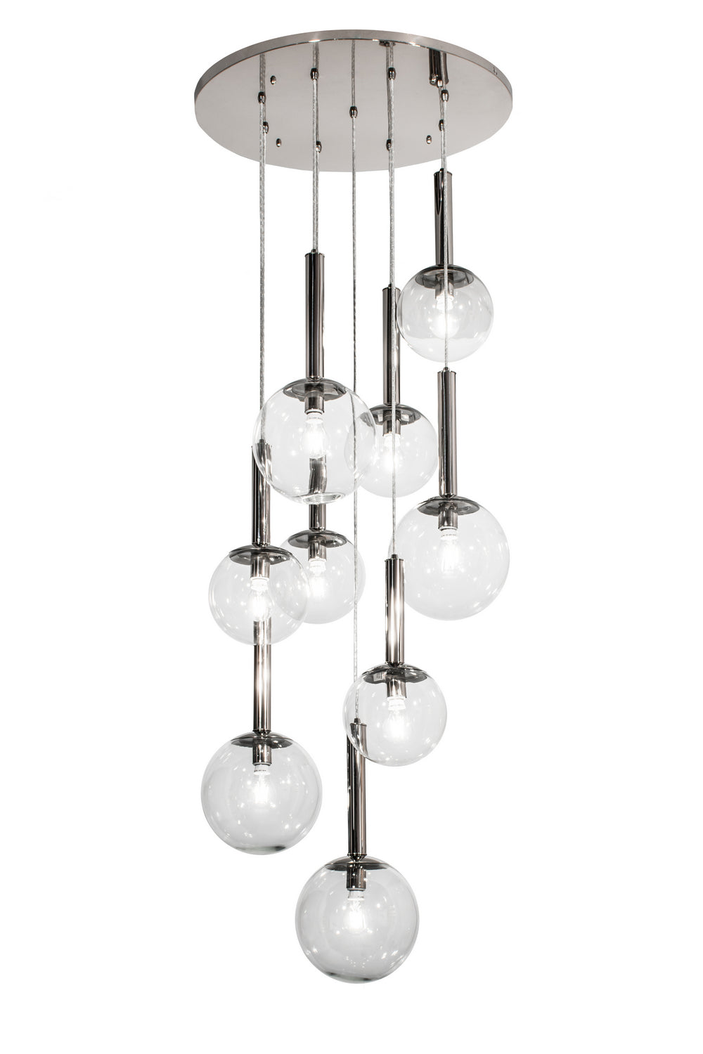 Meyda Tiffany Bola 163161 Pendant Light - Polished Nickel