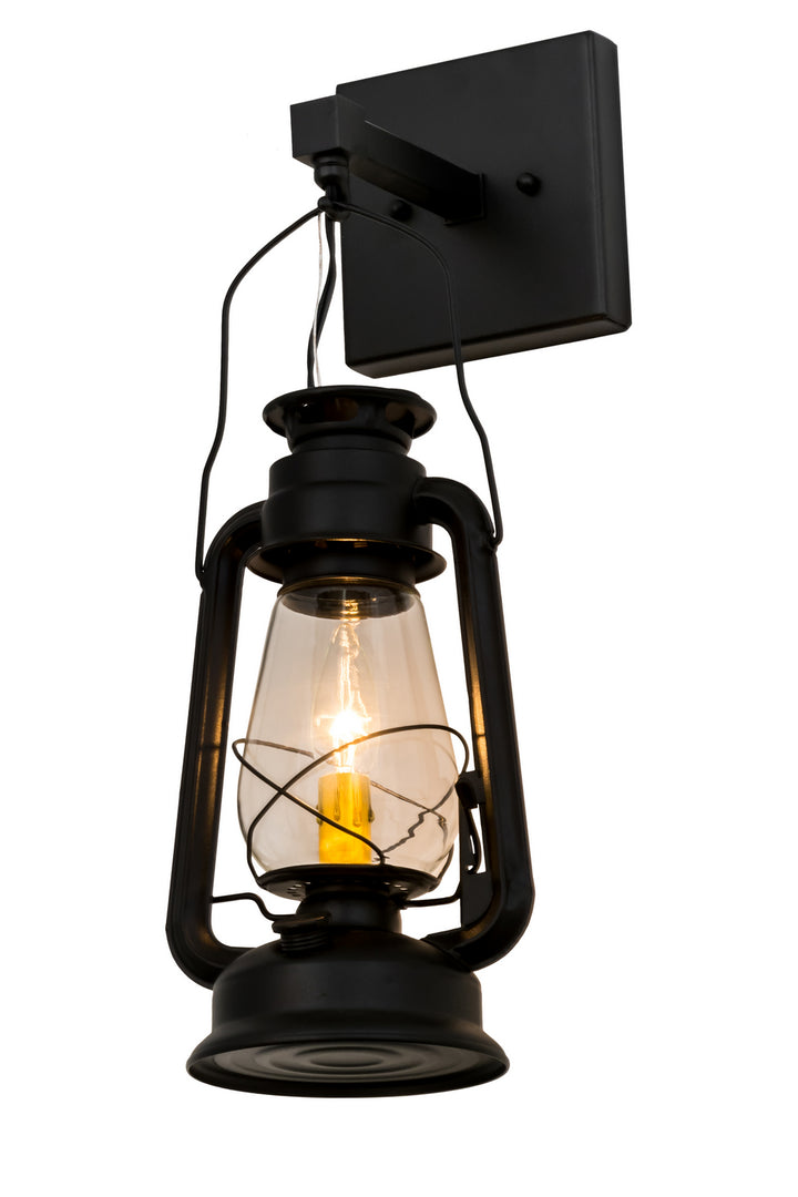 Meyda Tiffany Miners Lantern 169312 Wall Light - Black