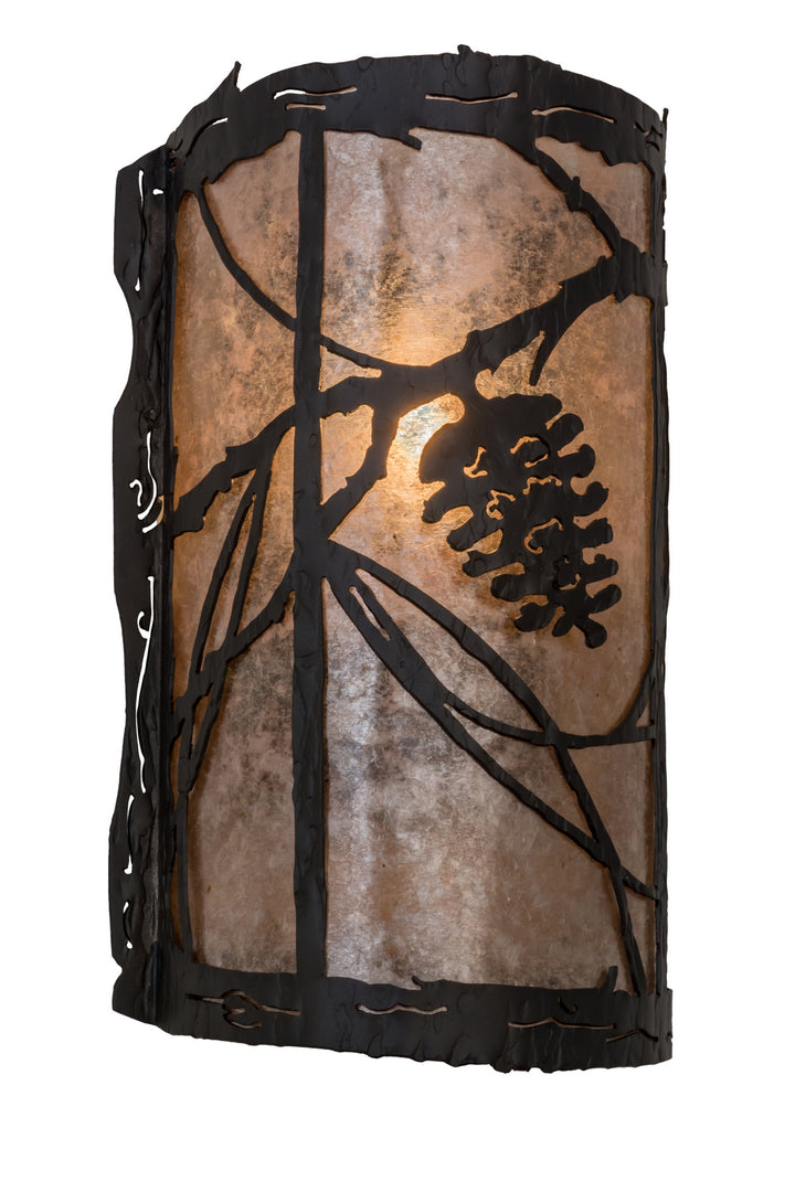 Meyda Tiffany Whispering Pines 170615 Wall Light - Wrought Iron