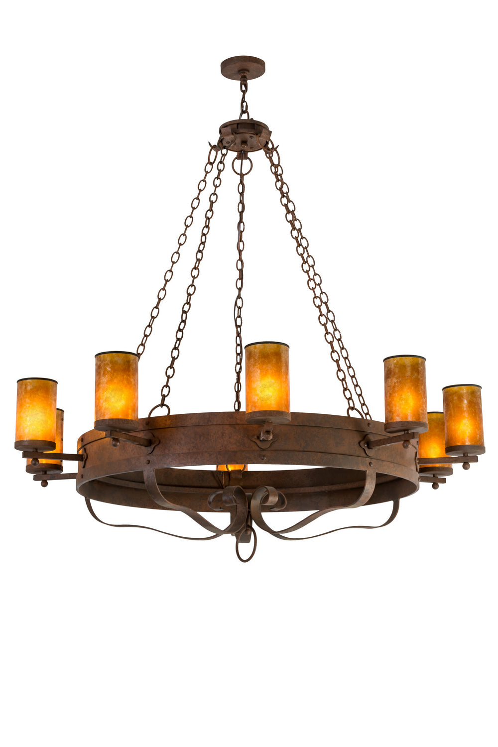 Meyda Tiffany Parnella 170768 Chandelier Light - Rust